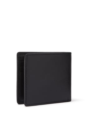 Italian-Leather Wallet with Silver-Tone Branding